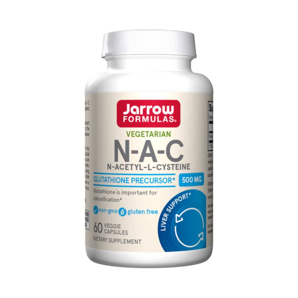Hepatoprotectoare | N-Acetil-L-Cisteina 500mg, 60 capsule, Jarrow Formulas, Supliment sanatate hepatica 0