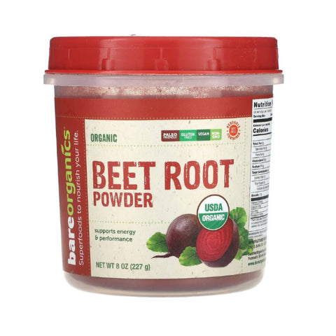 Suplimente sanatate Pudra de sfecla rosie organica, 227g, BareOrganics, Supliment alimentar pentru sanatate 1