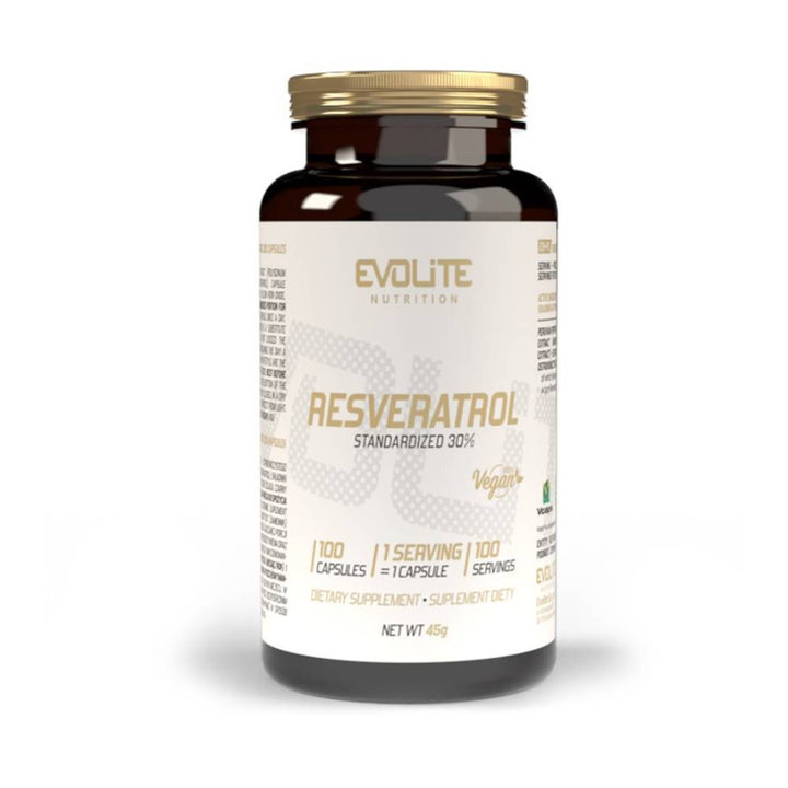 Suplimente sanatate Resveratrol 200mg, 100 capsule, Evolite Nutrition, Supliment alimentar pentru sanatate 1