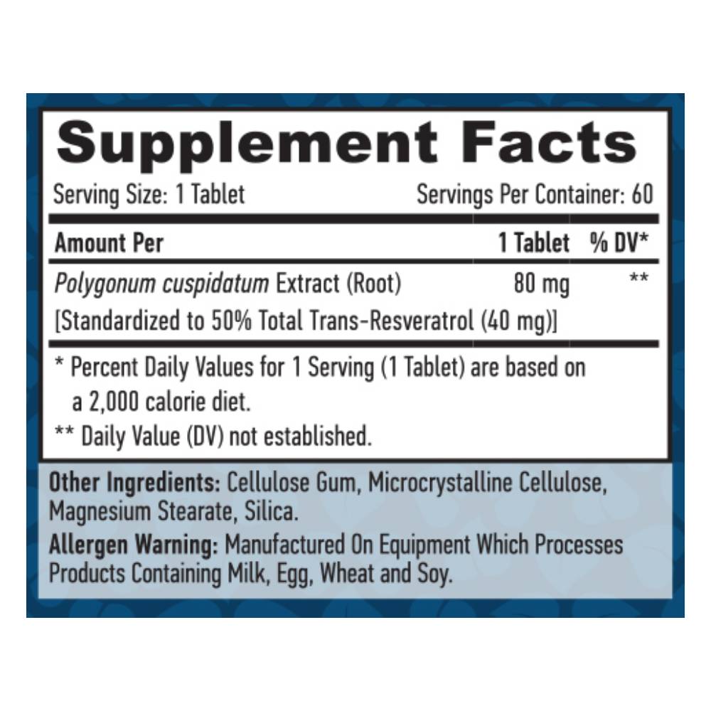 undefined | Resveratrol 40mg, 60 tablete, Haya Labs, Supliment antioxidanti sportivi 1