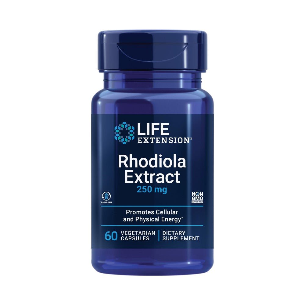 Stimulatoare focus | Rhodiola Extract 250mg, 60 capsule, Life Extension, Supliment alimentar pentru sanatate 0