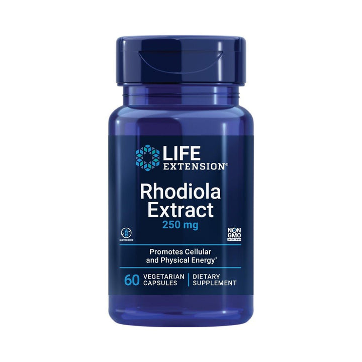 Stimulatoare focus | Rhodiola Extract 250mg, 60 capsule, Life Extension, Supliment alimentar pentru sanatate 0