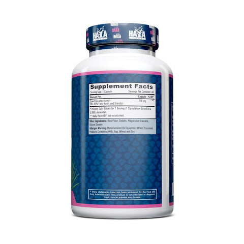 undefined | Saw Palmetto 200mg, 60 capsule, Haya Labs, Supliment alimentar pentru sanatate 1