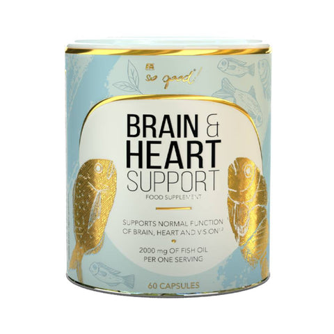 Acizi grasi Omega | So Good! Brain & Heart Support, 60 capsule, Fitness Authority, Acizi grasi din ulei de peste 0