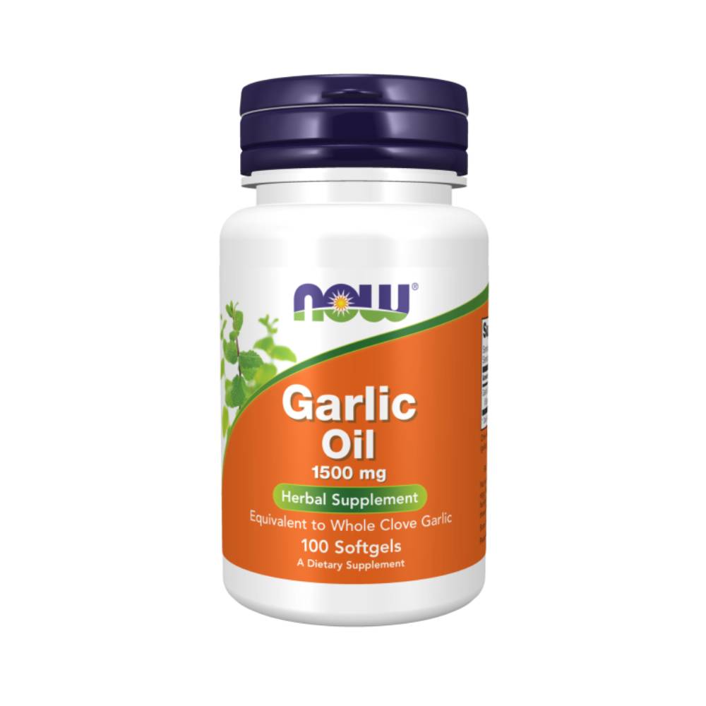 Now Foods | Ulei de usturoi 1500mg, 100 capsule, Now Foods, Supliment alimentar pentru sanatate 0