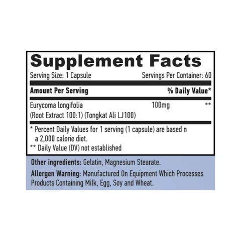 Stimulatoare testosteron | Longjack 100mg, 60 capsule, Haya Labs, Stimulator testosteron 1