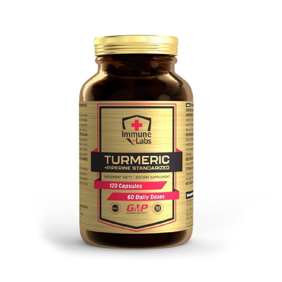 Turmeric + Piperine 120 capsule, Immune Labs, Supliment alimentar pentru sanatate 1