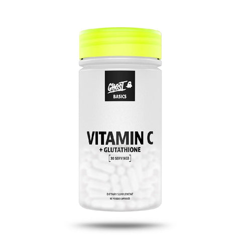 Vitamina C + Glutathione 60 capsule vegane, Ghost, Supliment alimentar pentu sanatate 1