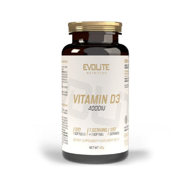 Vitamine si minerale Vitamina D3 4000Iu 120 capsule moi, Evolite Nutrition, Supliment alimentar pentru imunitate si oase 1