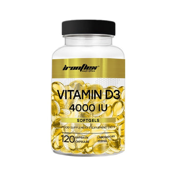 Vitamine si minerale Vitamina D3 4000IU 120 capsule moi, Ironflex, Supliment alimentar pentru sanatate 1