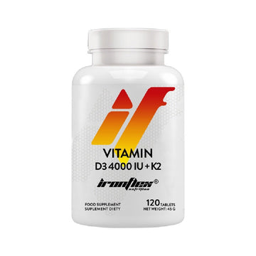 Vitamine si minerale Vitamina D3 4000IU+K2 120 tablete, Ironflex, supliment alimentar de tip vitamine 1