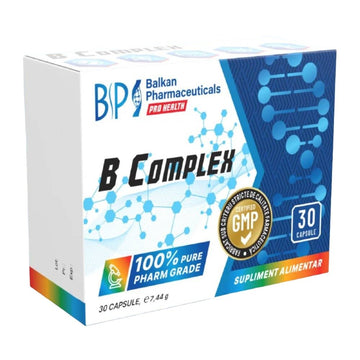 Vitamine | B Complex 30 capsule, Balkan Pharmaceuticals, Supliment alimentar pentru sanatate 0