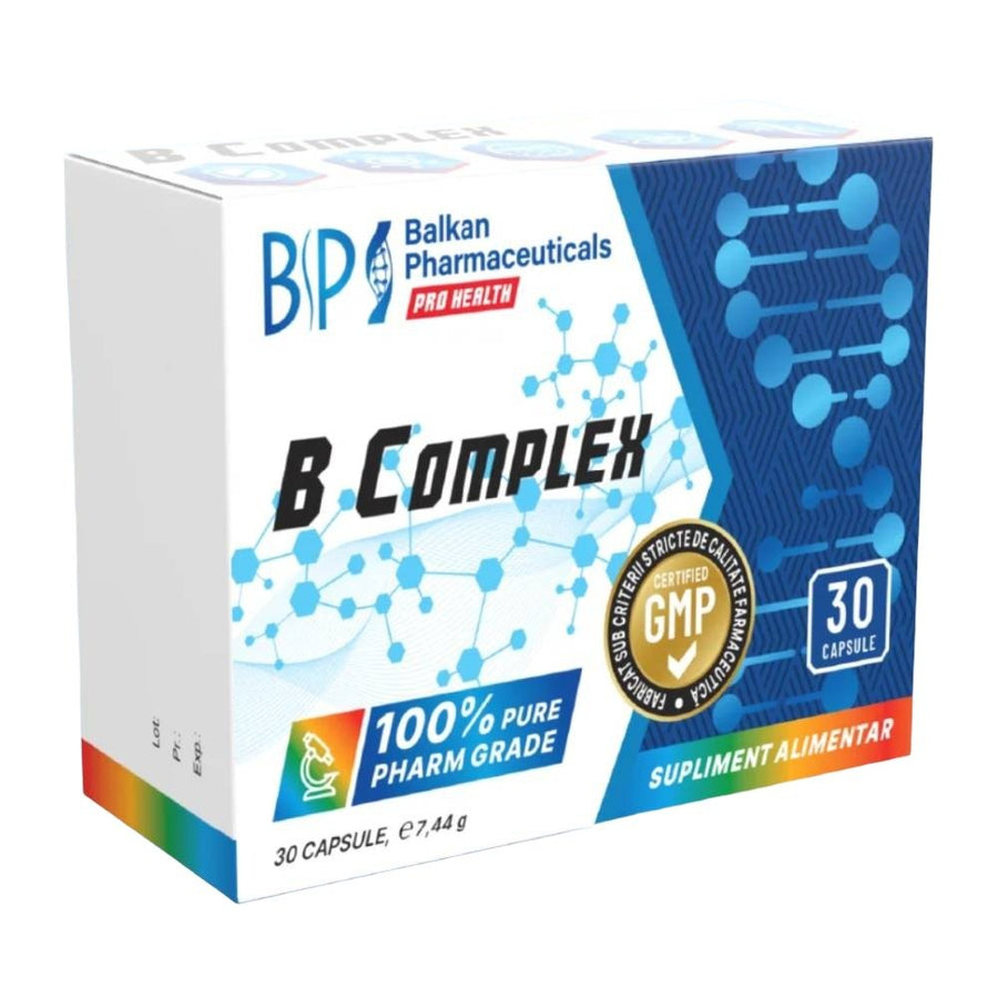 Vitamine | B Complex 30 capsule, Balkan Pharmaceuticals, Supliment alimentar pentru sanatate 0