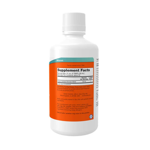 Minerale | Colloidal Minerals 946ml, lichid, Now Foods, Supliment alimentar minerale 1