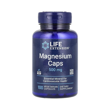 Minerale | Magneziu 500mg, 100 capsule, Life Extension, Supliment alimentar pentru sanatate 0