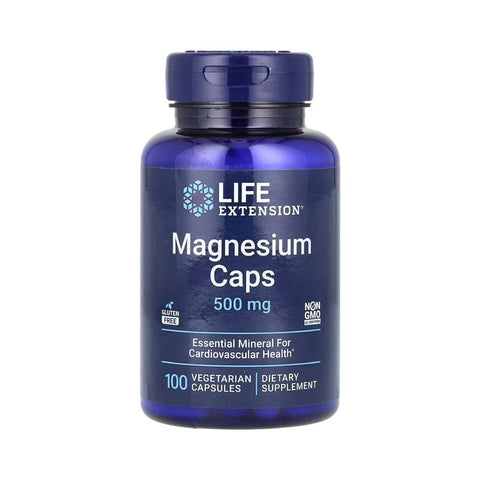 Minerale | Magneziu 500mg, 100 capsule, Life Extension, Supliment alimentar pentru sanatate 0