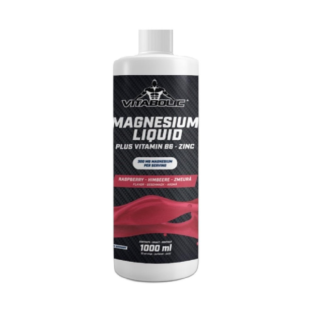 Vitamine si minerale Magneziu lichid + vitamina B6 + zinc, lichid, 1L, Vitabolic, Supliment alimentar pentru sanatate 1
