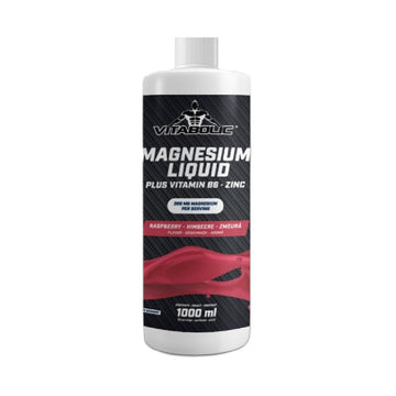 Vitamine si minerale Magneziu lichid + vitamina B6 + zinc, lichid, 1L, Vitabolic, Supliment alimentar pentru sanatate 1