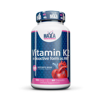 Vitamine | Vitamina K2 100mcg, 60 capsule, Haya Labs, Supliment alimentar pentru sanatate 0