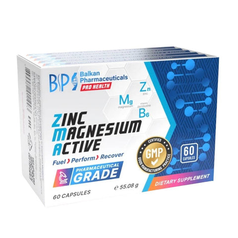 Suplimente sanatate sexuala | Zinc Magneziu Active 60 capsule, Balkan Pharmaceuticals, Supliment alimentar pentru sanatate 0