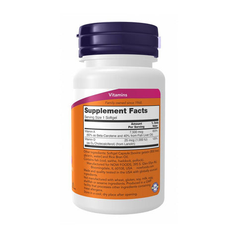 Vitaminele A si D3 Ultra, 100 capsule, Now Foods, Supliment alimentar pentru sanatate 2