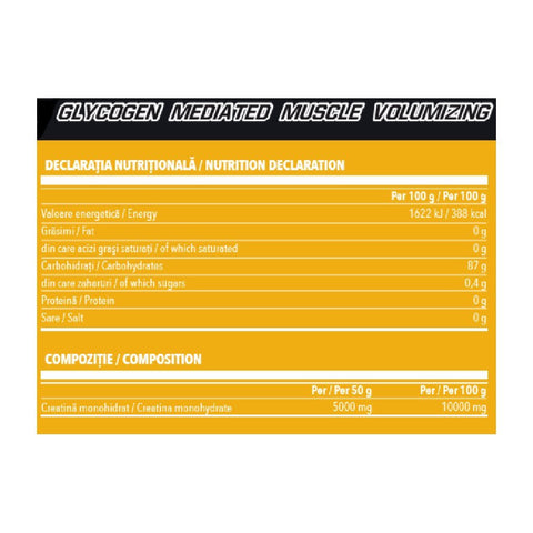 Waxy Maize creatina monohidrata, pudra 2kg, Vitabolic, Supliment alimentar pentru crestere masa musculara 2