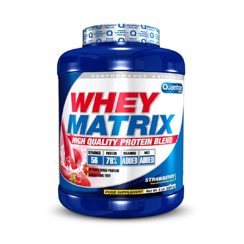 Proteine Whey Matrix, 2,26 kg, pudra, Quamtrax, Amestec proteic 78% proteina 2
