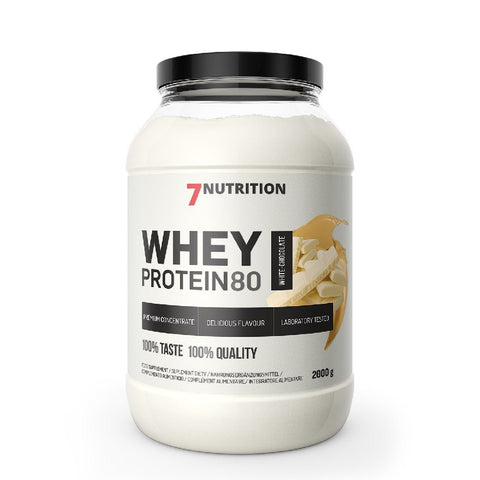 Proteine Whey Protein 80 2kg, pudra, 7Nutrition, Supliment alimentar de tip proteina din zer 20