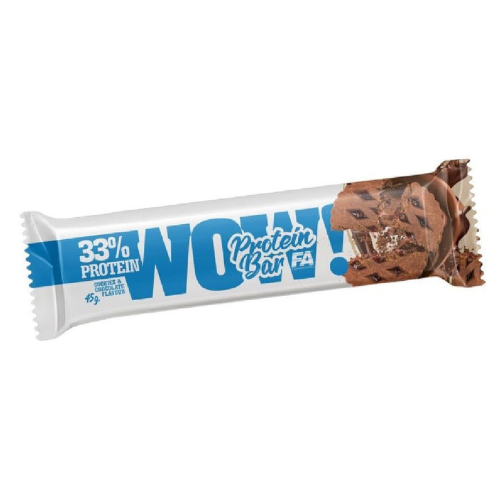 WOW! Baton proteic, 45g, Fitness Authority, 33% proteine 2