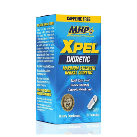 Xpel Diuretic fara cofeina, 80 capsule, MHP, Supliment alimentar pentru performanta 1