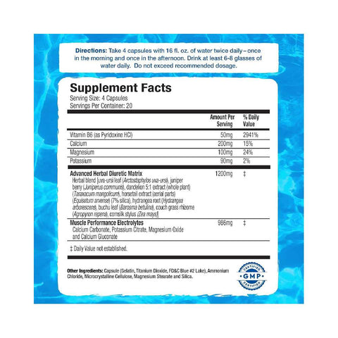 Xpel Diuretic fara cofeina, 80 capsule, MHP, Supliment alimentar pentru performanta 2