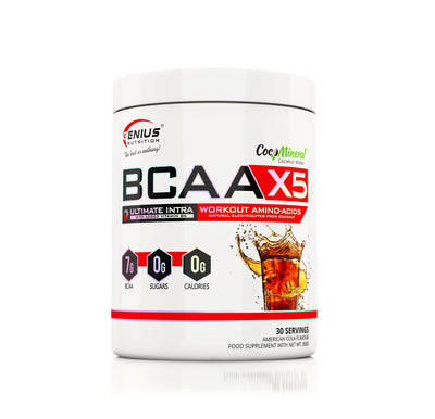 Aminoacizi | BCAA-X5® 360g, pudra, Genius Nutrition, Aminoacizi din sursa fermentata, Fara zahar si calorii 2