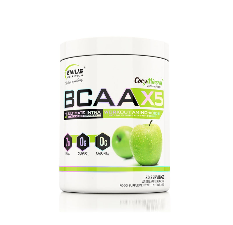 Aminoacizi | BCAA-X5® 360g, pudra, Genius Nutrition, Aminoacizi din sursa fermentata, Fara zahar si calorii 4