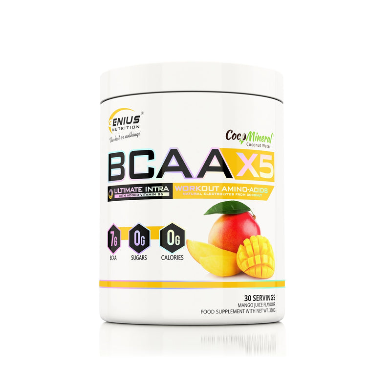Aminoacizi | BCAA-X5® 360g, pudra, Genius Nutrition, Aminoacizi din sursa fermentata, Fara zahar si calorii 7