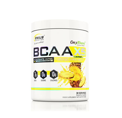 Aminoacizi | BCAA-X5® 360g, pudra, Genius Nutrition, Aminoacizi din sursa fermentata, Fara zahar si calorii 9