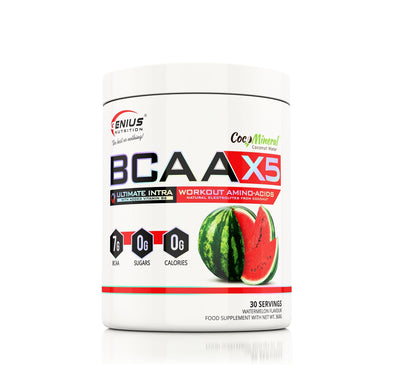 Aminoacizi | BCAA-X5® 360g, pudra, Genius Nutrition, Aminoacizi din sursa fermentata, Fara zahar si calorii 11