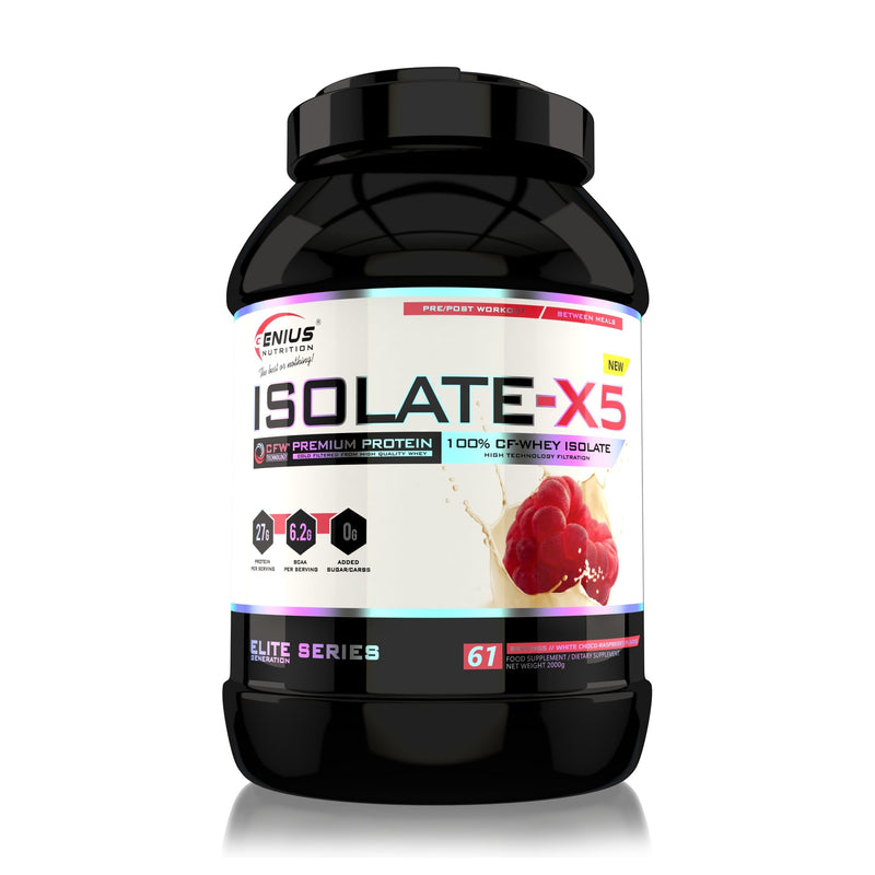 Proteine | ISOLATE-X5® 2000g, pudra, Genius Nutrition, Proteina din zer izolat 0
