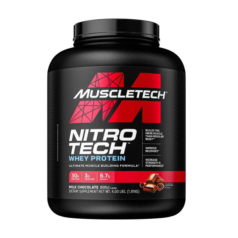 Suplimente antrenament | Nitro Tech Performance Series 1,8kg, pudra, Muscle Tech, Izolat proteic din zer, Crestere masa musculara 0