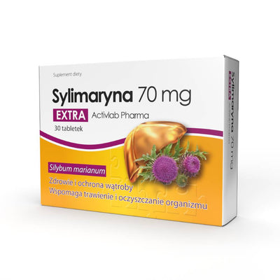 Hepatoprotectoare | Silimarina 70mg, 30 tablete, Activlab, Protector hepatic sportivi 0