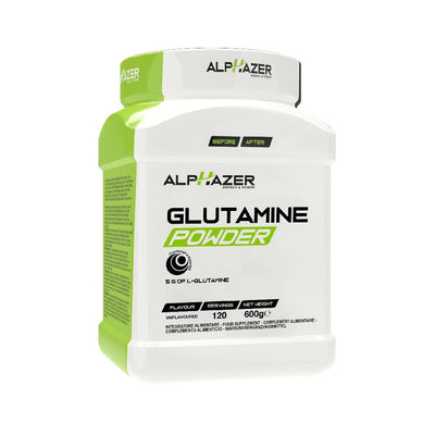 Aminoacizi | Glutamine Powder, pudra, 600g, Alphazer, Supliment pentru refacere 0