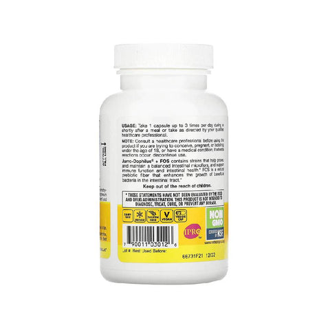 Digestie | Jarro - Dophilus + FOS 70g, pudra, Jarrow Formulas, Supliment alimentar pentru digestie 1
