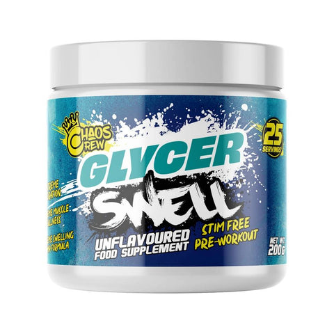 Pre-workout | Glycer Swell, pudra, 200g, Chaos Crew, Pre-workout fara cofeina 0