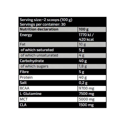 Carbohidrati | Gold Oatmeal 3kg, pudra, Kevin Levrone, Amestec de carbohidrati 1