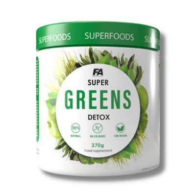 Suplimente Antioxidanti | Super Greens Detox, pudra, 270g, Fitness Authority, Supliment alimentar pentru detoxifiere 0