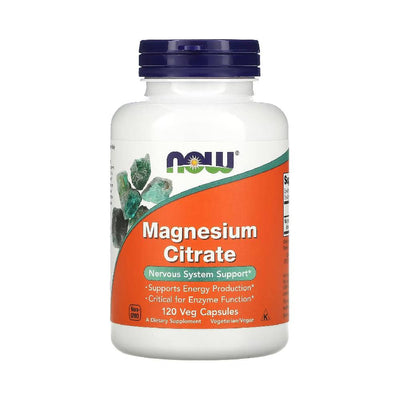 Vitamine si minerale | Magnesium Citrate, 120 capsule, Now Foods, Supliment alimentar pentru sanatate 0