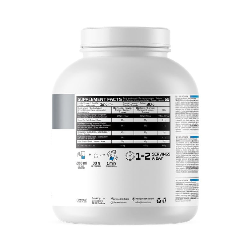Concentrat proteic din zer | 100% Whey Protein, pudra, 2kg, Ostrovit, Concentrat proteic din zer 1