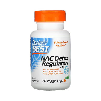 Hepatoprotectoare | NAC Detox Regulators, 60 capsule, Doctor's Best, Supliment antioxidant pentru sportivi 0