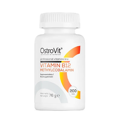 Vitamine si minerale | Vitamina B12 Metilcobalamina, 200 tablete, Ostrovit, Supliment alimentar pentru sanatate 0