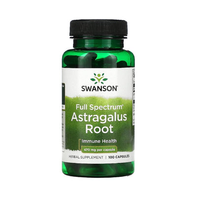 Suplimente Antioxidanti | Radacina de Astragalus 470mg, 100 capsule, Swanson, Supliment alimentar pentru sanatate 0