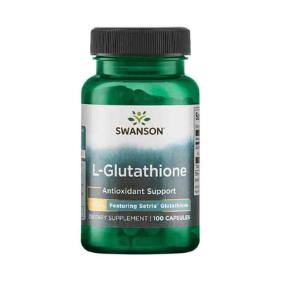 Hepatoprotectoare | L-glutation 100mg, 100 capsule, Swanson, Antioxidant pentru sportivi 0